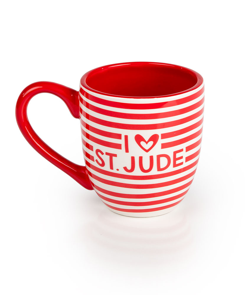 I Heart St. Jude Striped Mug